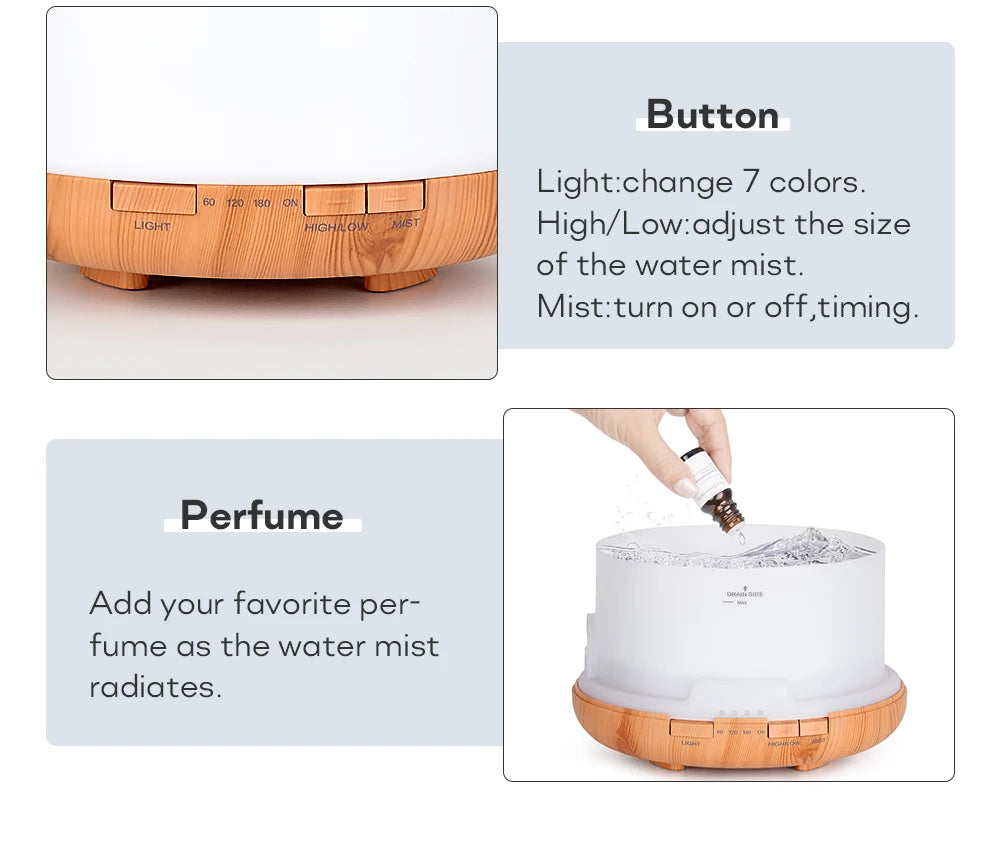Humidificador para aromaterapia
